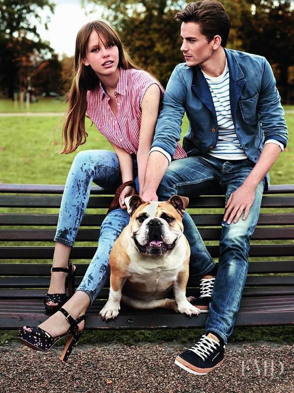 Jeremy Young featured in  the Pepe Jeans London advertisement for Spring/Summer 2013