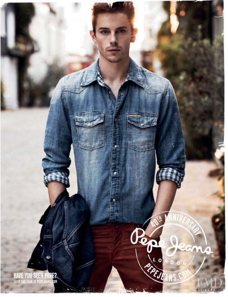 Jeremy Young featured in  the Pepe Jeans London advertisement for Spring/Summer 2013