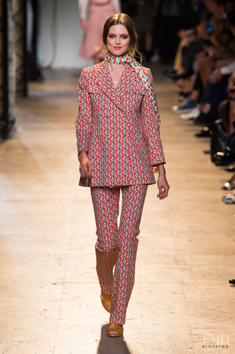 Lindsey Wixson featured in  the Paul et Joe fashion show for Spring/Summer 2015