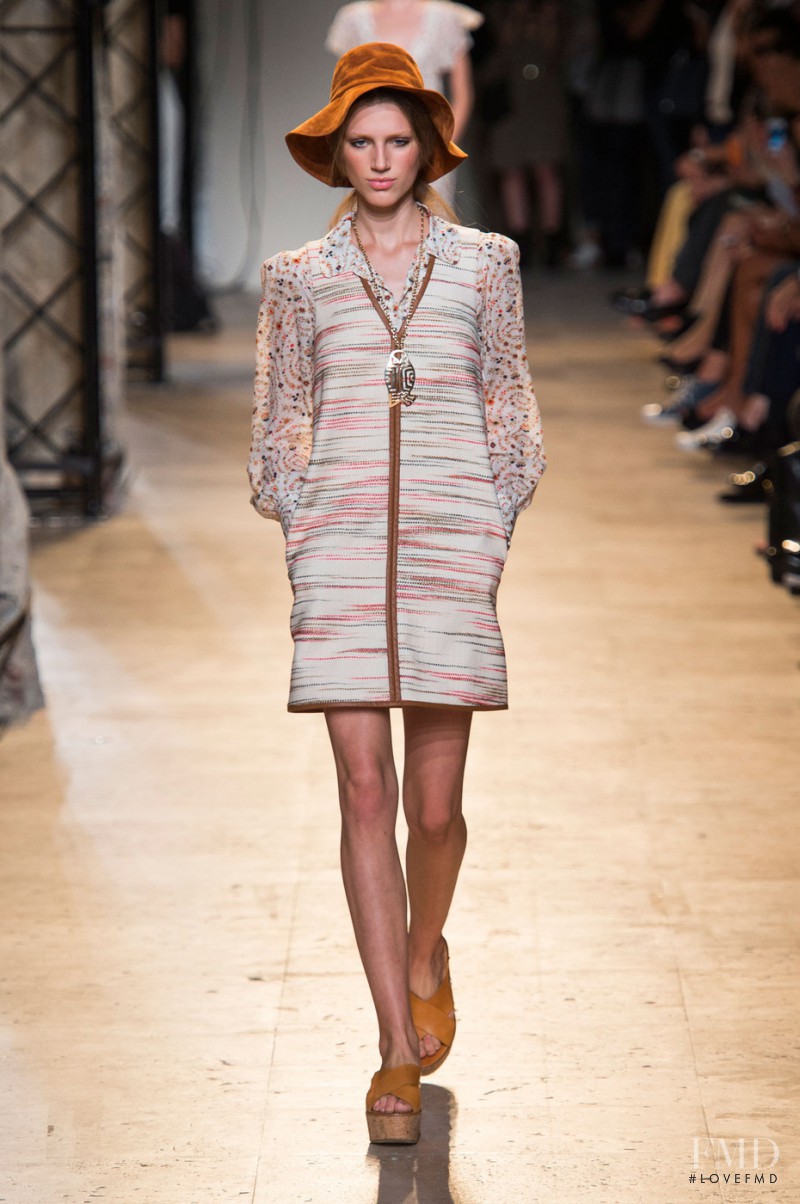 Sabina Lobova featured in  the Paul et Joe fashion show for Spring/Summer 2015