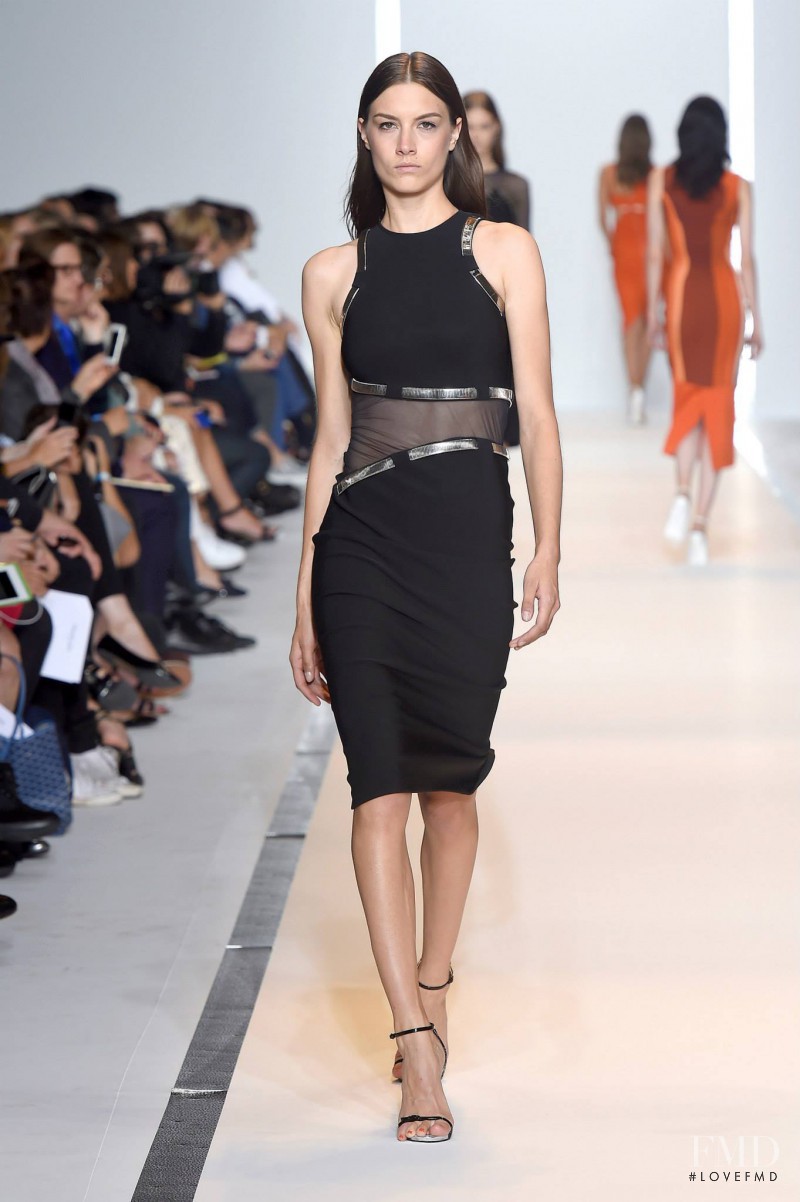 Ronja Furrer featured in  the Mugler fashion show for Spring/Summer 2015