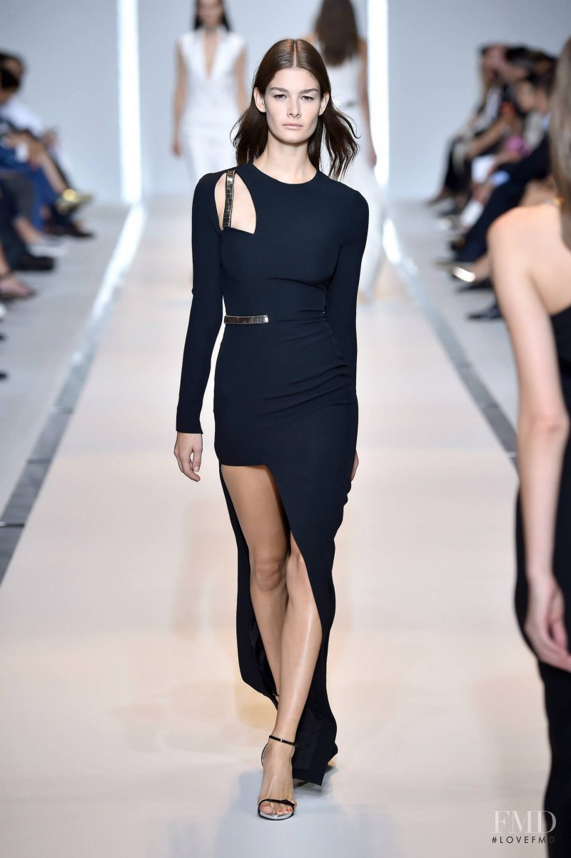 Ophélie Guillermand featured in  the Mugler fashion show for Spring/Summer 2015