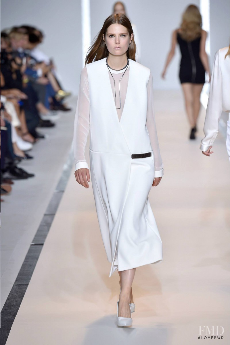 Caroline Brasch Nielsen featured in  the Mugler fashion show for Spring/Summer 2015