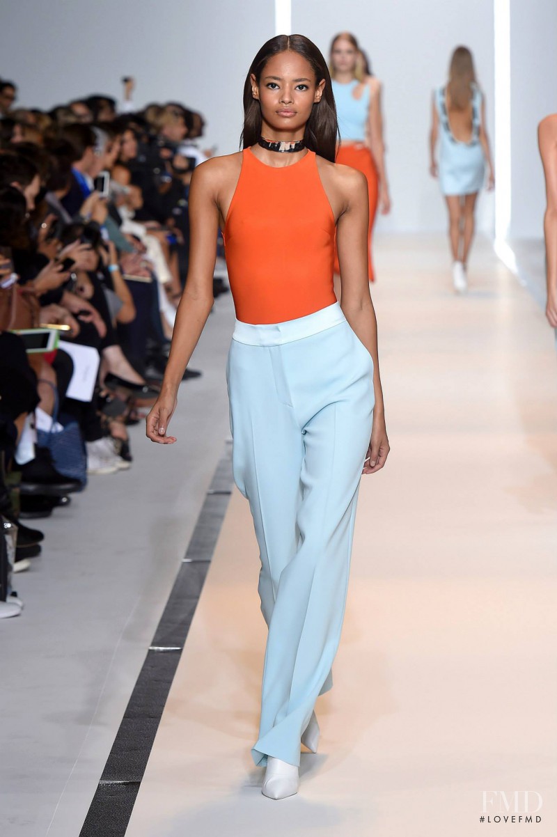 Malaika Firth featured in  the Mugler fashion show for Spring/Summer 2015