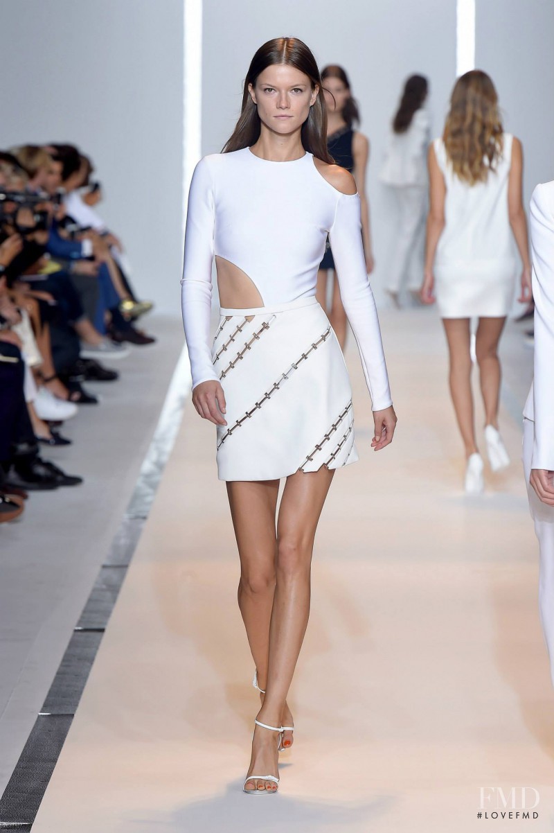 Kasia Struss featured in  the Mugler fashion show for Spring/Summer 2015
