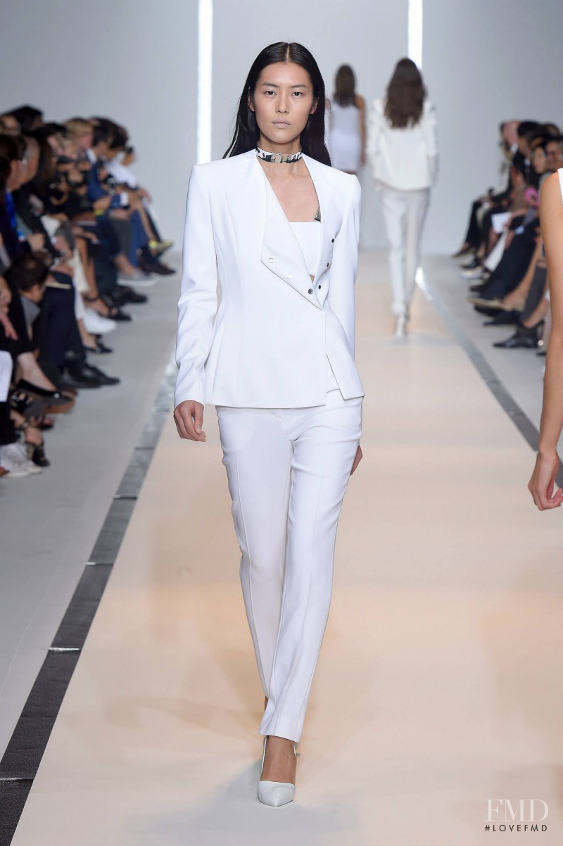 Liu Wen featured in  the Mugler fashion show for Spring/Summer 2015