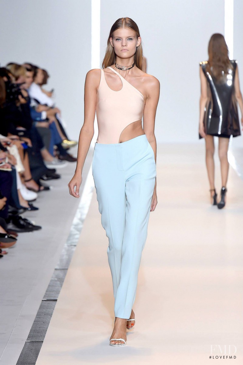 Kate Grigorieva featured in  the Mugler fashion show for Spring/Summer 2015