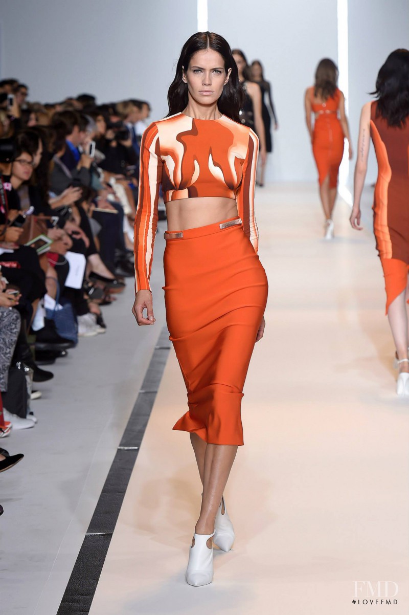 Amanda Brandão Wellsh featured in  the Mugler fashion show for Spring/Summer 2015