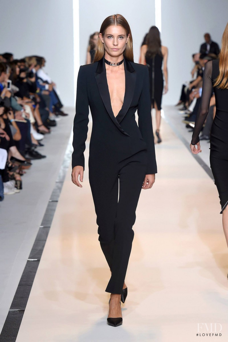 Nadja Bender featured in  the Mugler fashion show for Spring/Summer 2015