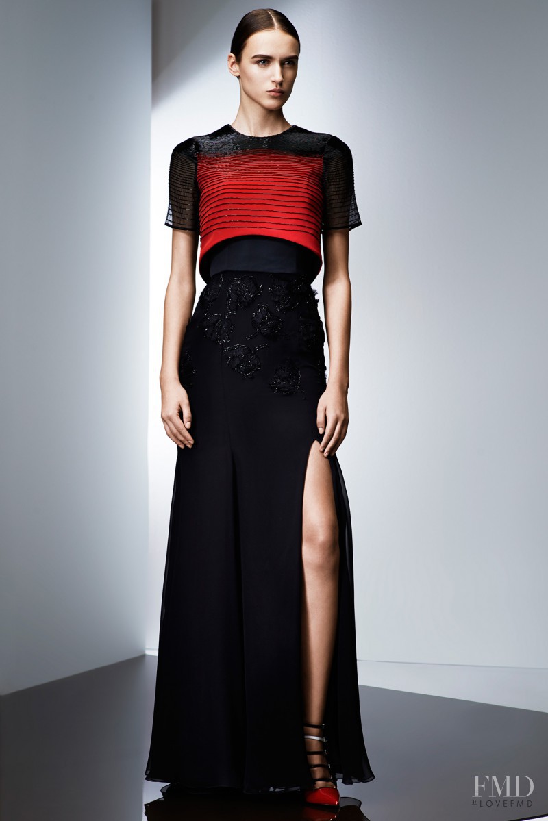 Stasha Yatchuk featured in  the Prabal Gurung fashion show for Pre-Fall 2015