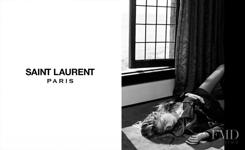 Cara Delevingne featured in  the Saint Laurent advertisement for Autumn/Winter 2013