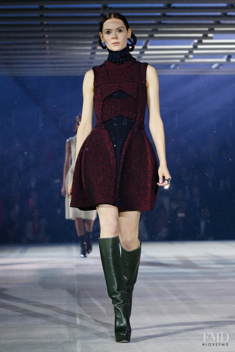 Kinga Rajzak featured in  the Christian Dior fashion show for Pre-Fall 2015
