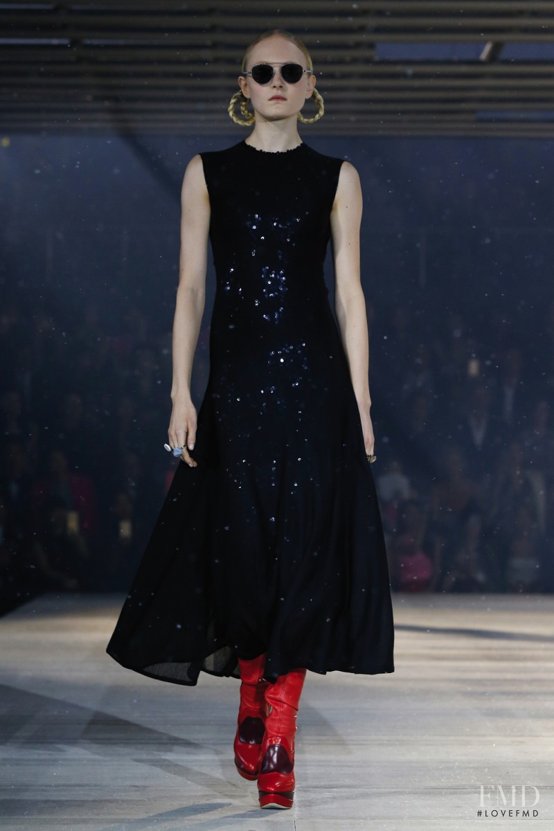 Maja Salamon featured in  the Christian Dior fashion show for Pre-Fall 2015