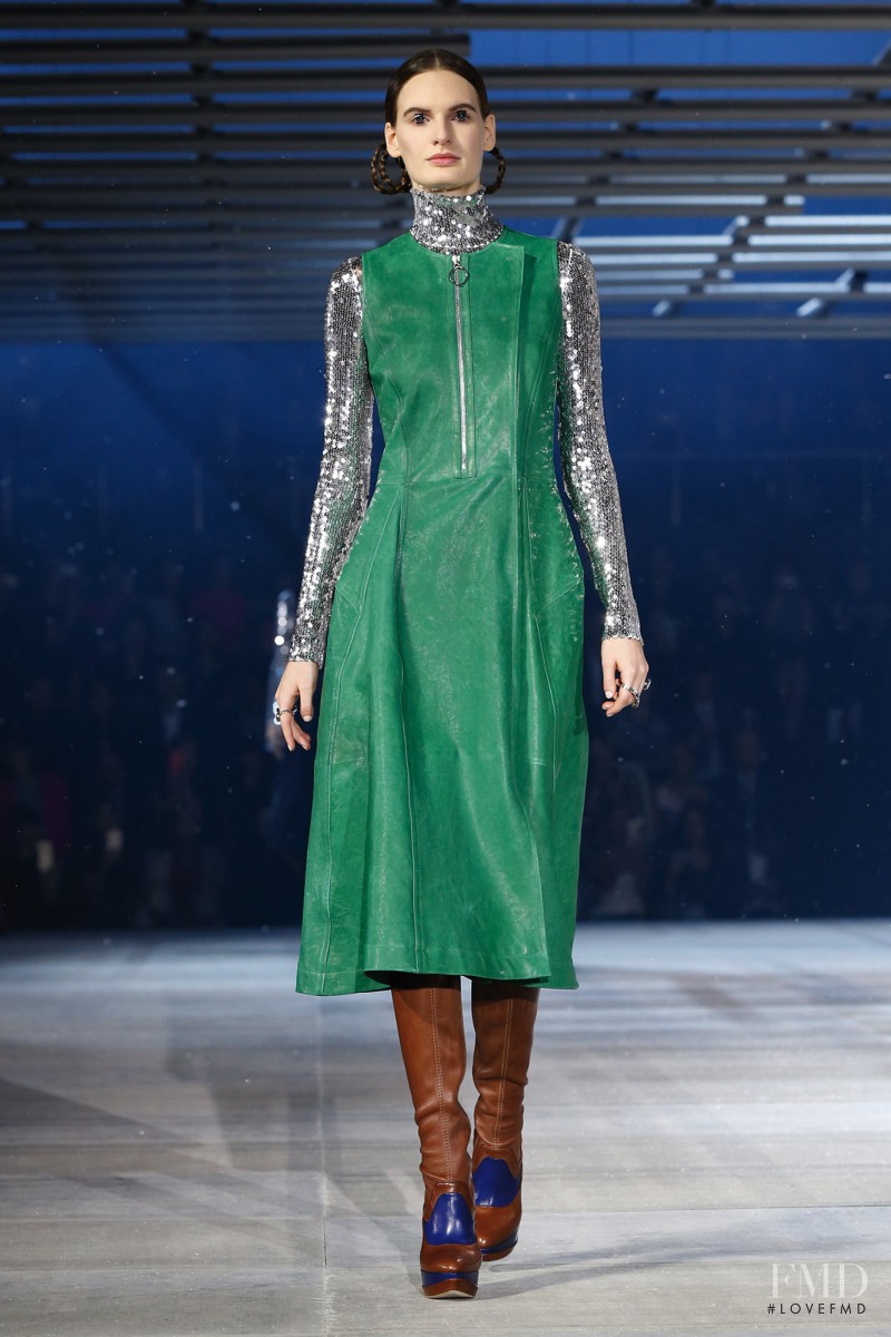Carolina Sjöstrand featured in  the Christian Dior fashion show for Pre-Fall 2015