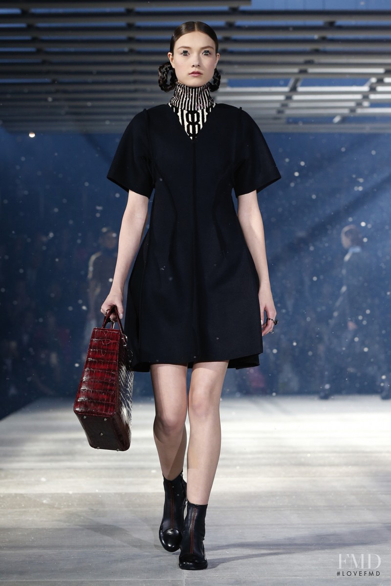 Yumi Lambert featured in  the Christian Dior fashion show for Pre-Fall 2015