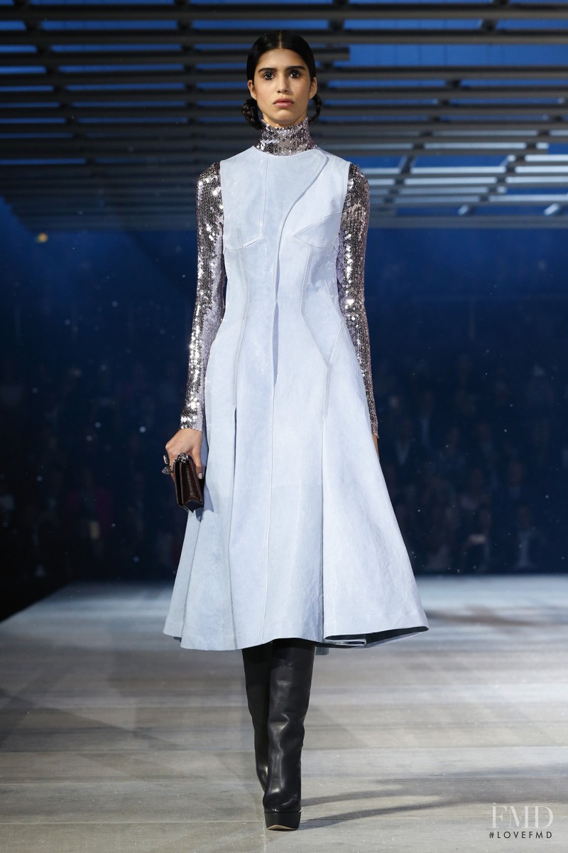 Mica Arganaraz featured in  the Christian Dior fashion show for Pre-Fall 2015