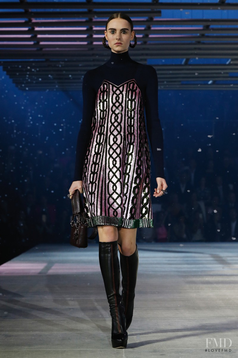 Estella Brons featured in  the Christian Dior fashion show for Pre-Fall 2015