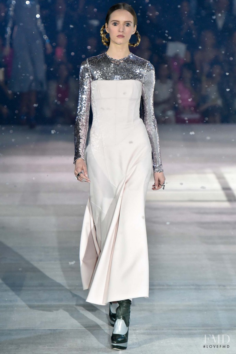 Daria Strokous featured in  the Christian Dior fashion show for Pre-Fall 2015