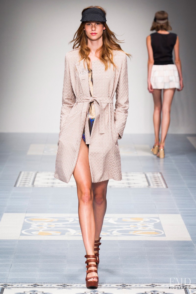 Mariina Keskitalo featured in  the Kristina Ti fashion show for Spring/Summer 2015