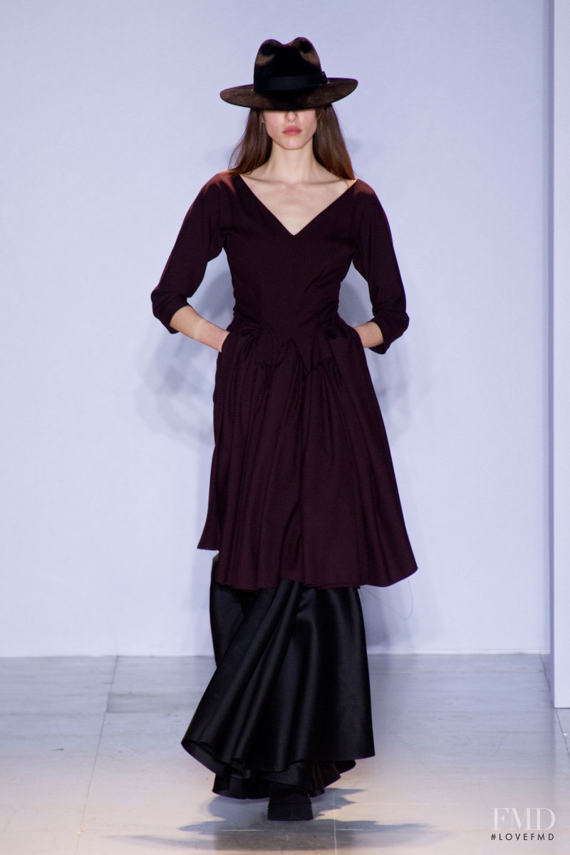 Anna-Maria Nemetz featured in  the Yang Li fashion show for Autumn/Winter 2014