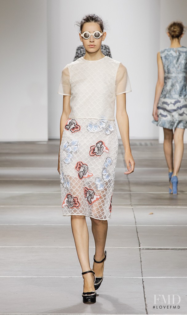 Catarina Santos featured in  the Michael van der Ham fashion show for Spring/Summer 2015