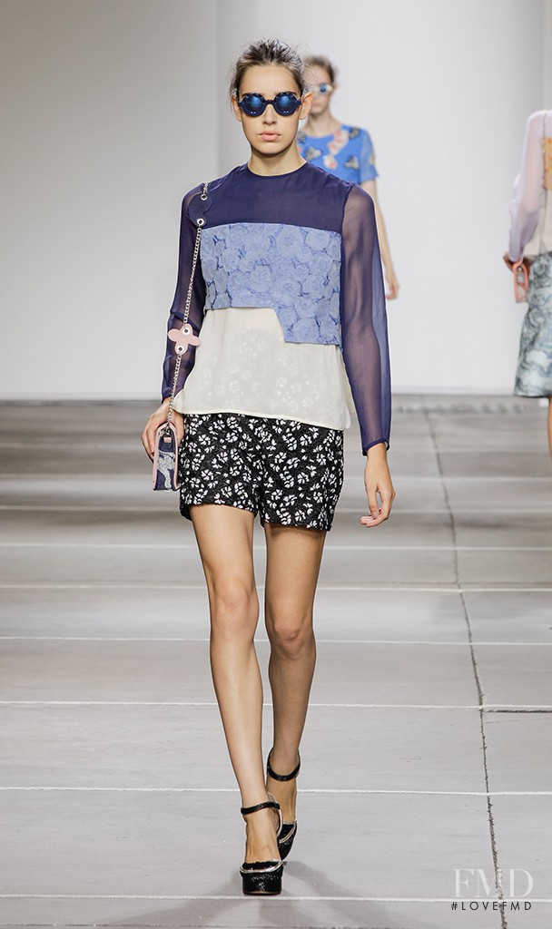 Catarina Santos featured in  the Michael van der Ham fashion show for Spring/Summer 2015