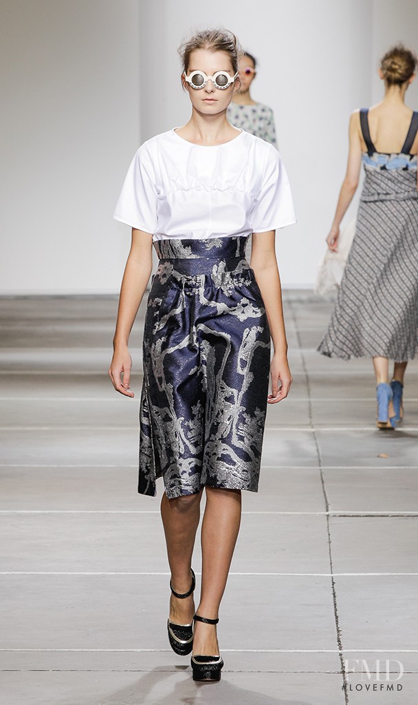 Gaby Loader featured in  the Michael van der Ham fashion show for Spring/Summer 2015