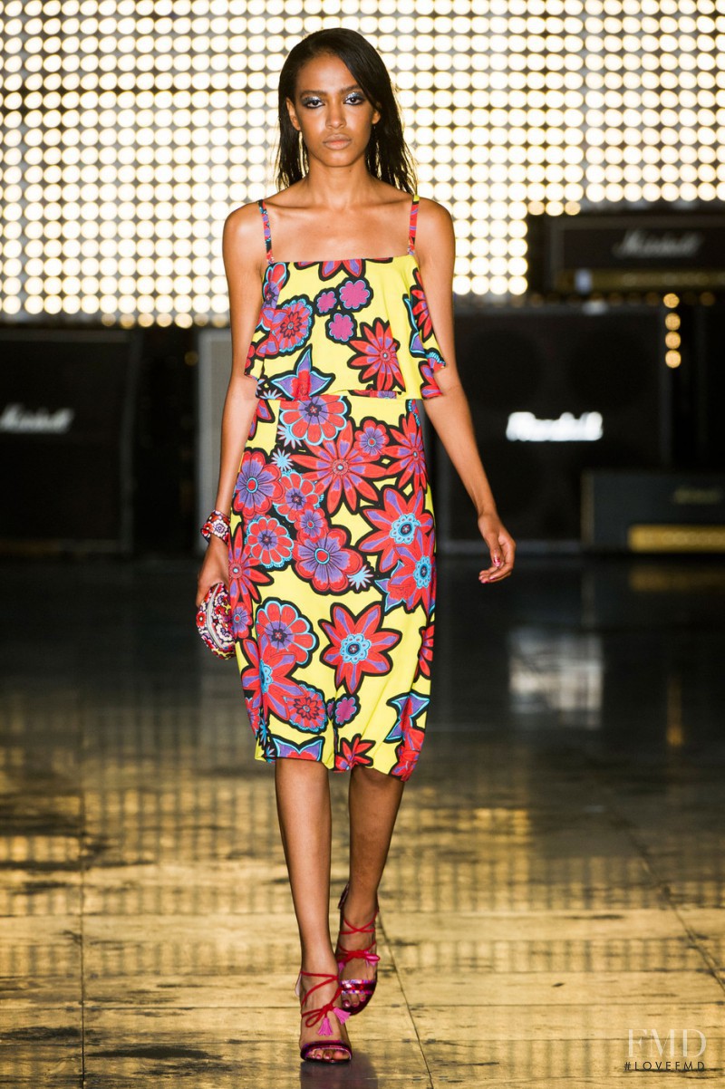 Alewya Demmisse featured in  the House of Holland fashion show for Spring/Summer 2015