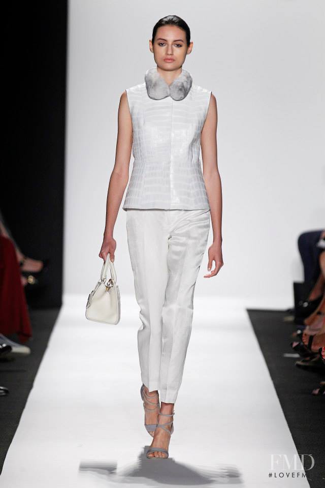 Bruna Ludtke featured in  the Dennis Basso fashion show for Spring/Summer 2015