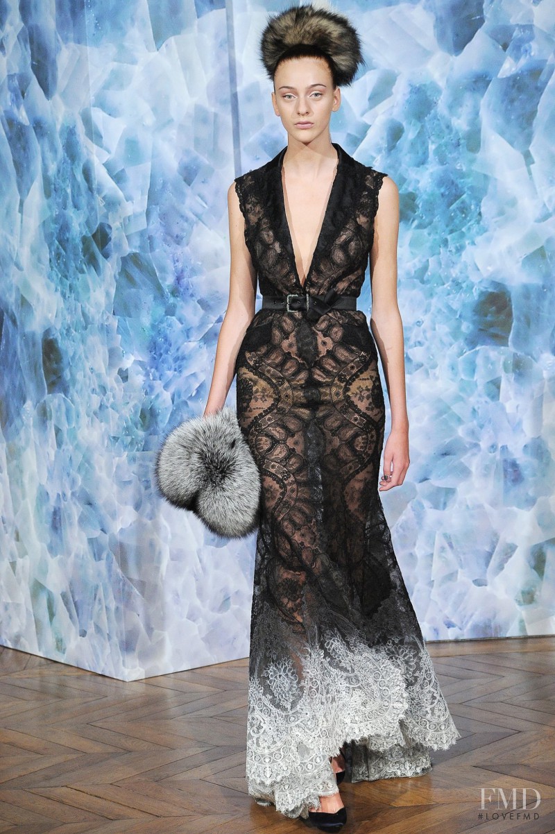 Viktor Van Pelt featured in  the Alexis Mabille fashion show for Autumn/Winter 2014