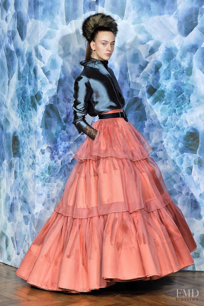 Viktor Van Pelt featured in  the Alexis Mabille fashion show for Autumn/Winter 2014