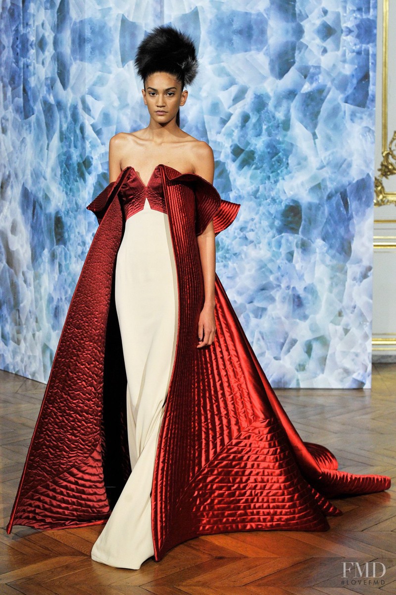 Hadassa Lima featured in  the Alexis Mabille fashion show for Autumn/Winter 2014