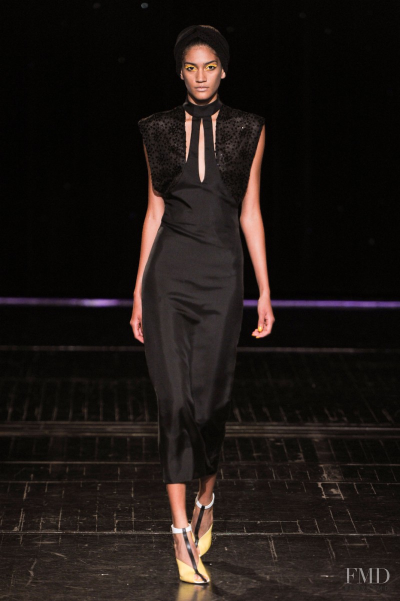 Hadassa Lima featured in  the Fatima Lopes fashion show for Spring/Summer 2015