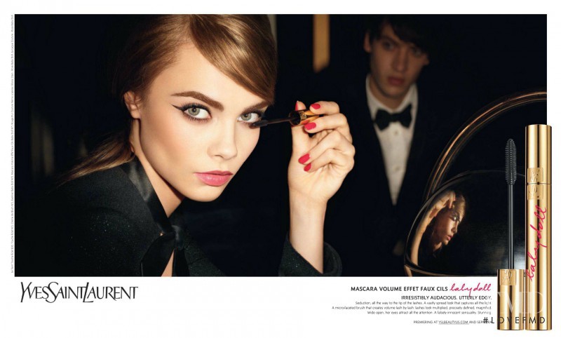Cara Delevingne featured in  the YSL Beauty advertisement for Spring/Summer 2013