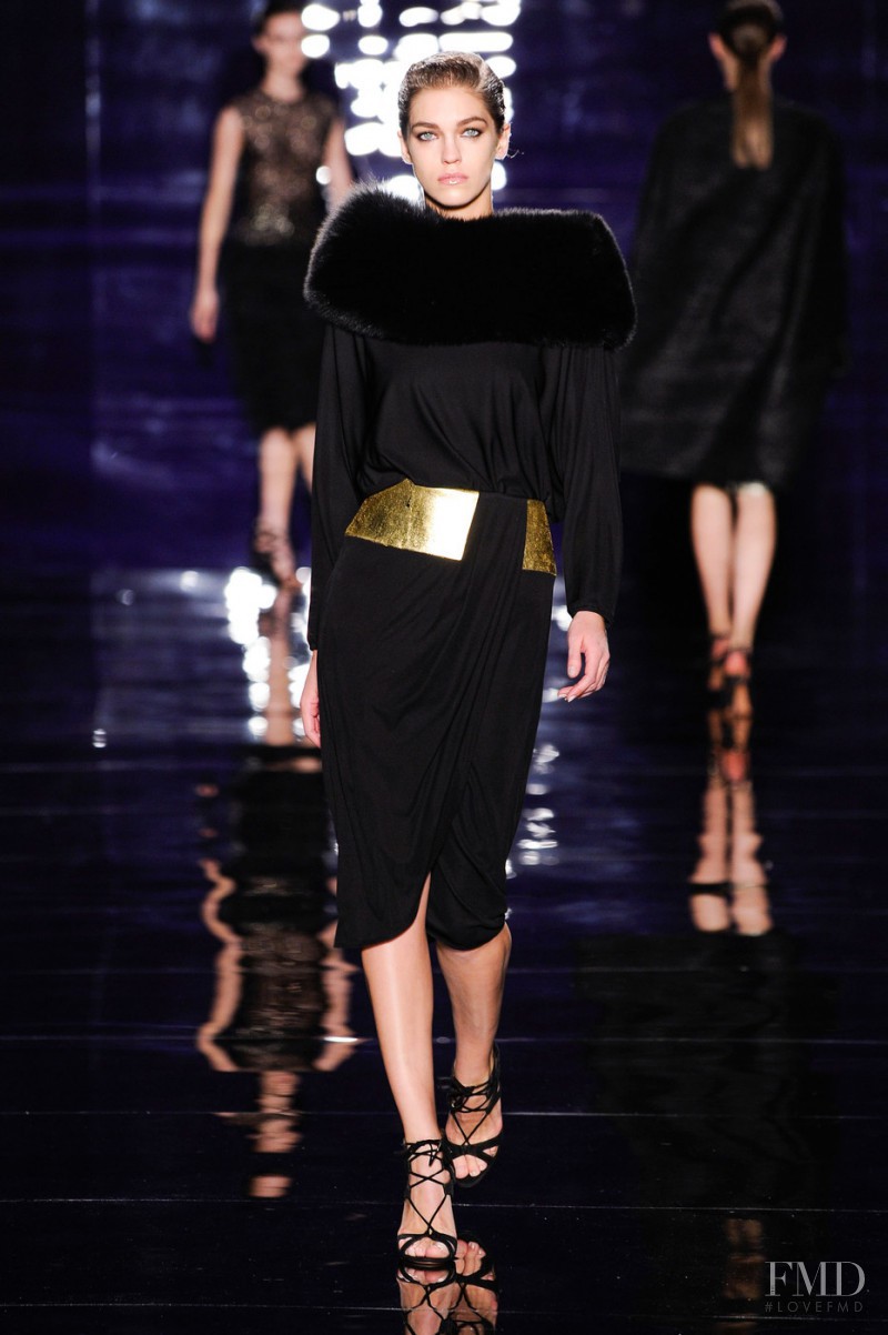 Samantha Gradoville featured in  the Reem Acra fashion show for Autumn/Winter 2014