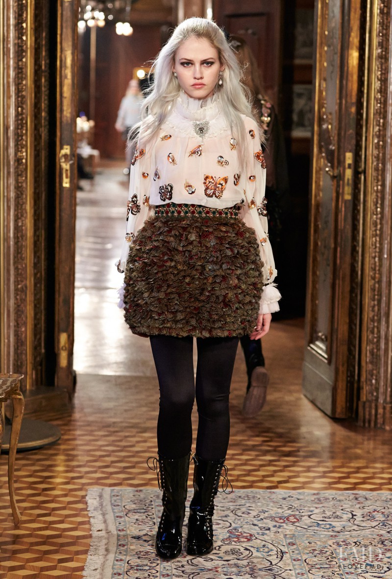 Charlotte Free featured in  the Chanel fashion show for Pre-Fall 2015