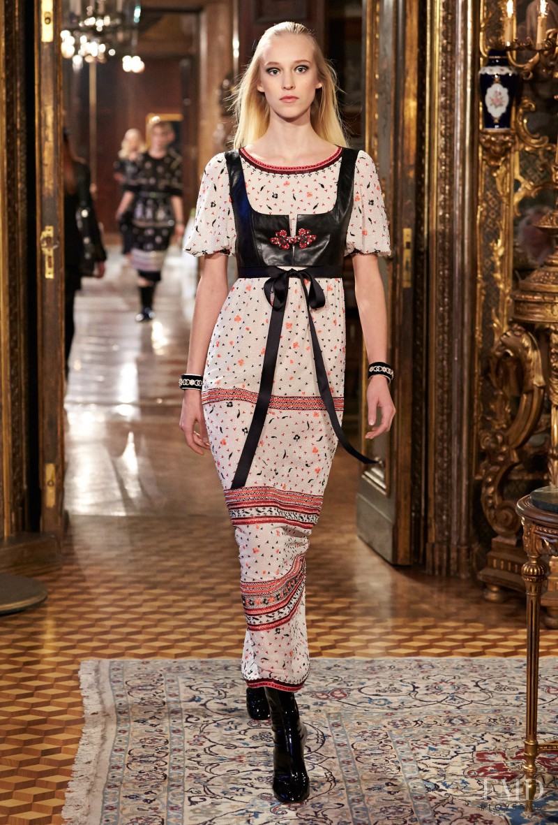 Eva Berzina featured in  the Chanel fashion show for Pre-Fall 2015