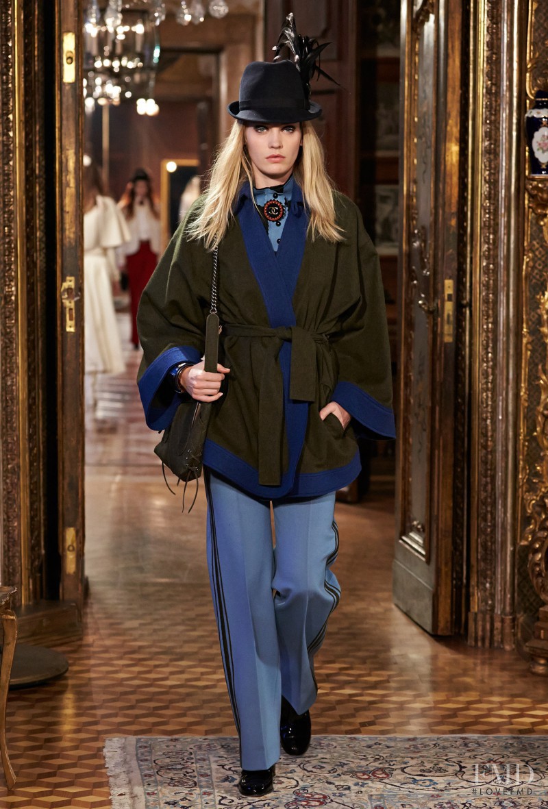 Heidi Mount featured in  the Chanel fashion show for Pre-Fall 2015