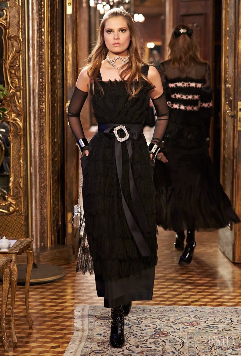 Caroline Brasch Nielsen featured in  the Chanel fashion show for Pre-Fall 2015