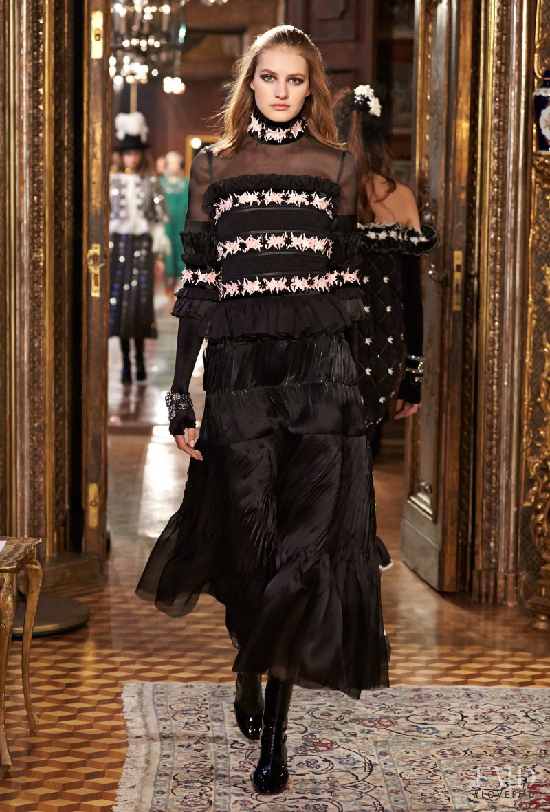 Sanne Vloet featured in  the Chanel fashion show for Pre-Fall 2015