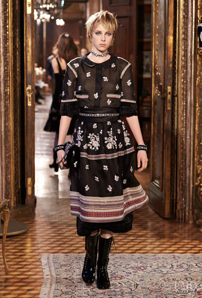 Edie Campbell featured in  the Chanel fashion show for Pre-Fall 2015