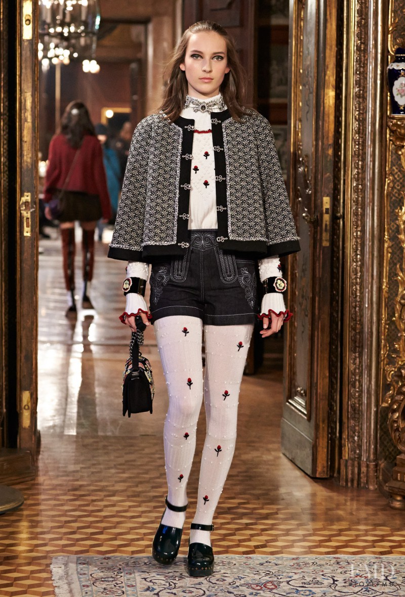 Julia Bergshoeff featured in  the Chanel fashion show for Pre-Fall 2015