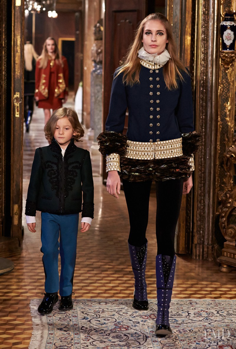 Nadja Bender featured in  the Chanel fashion show for Pre-Fall 2015