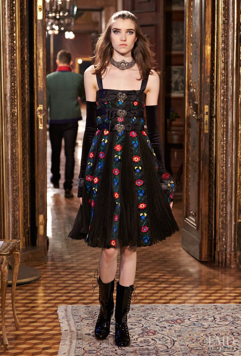 Grace Hartzel featured in  the Chanel fashion show for Pre-Fall 2015