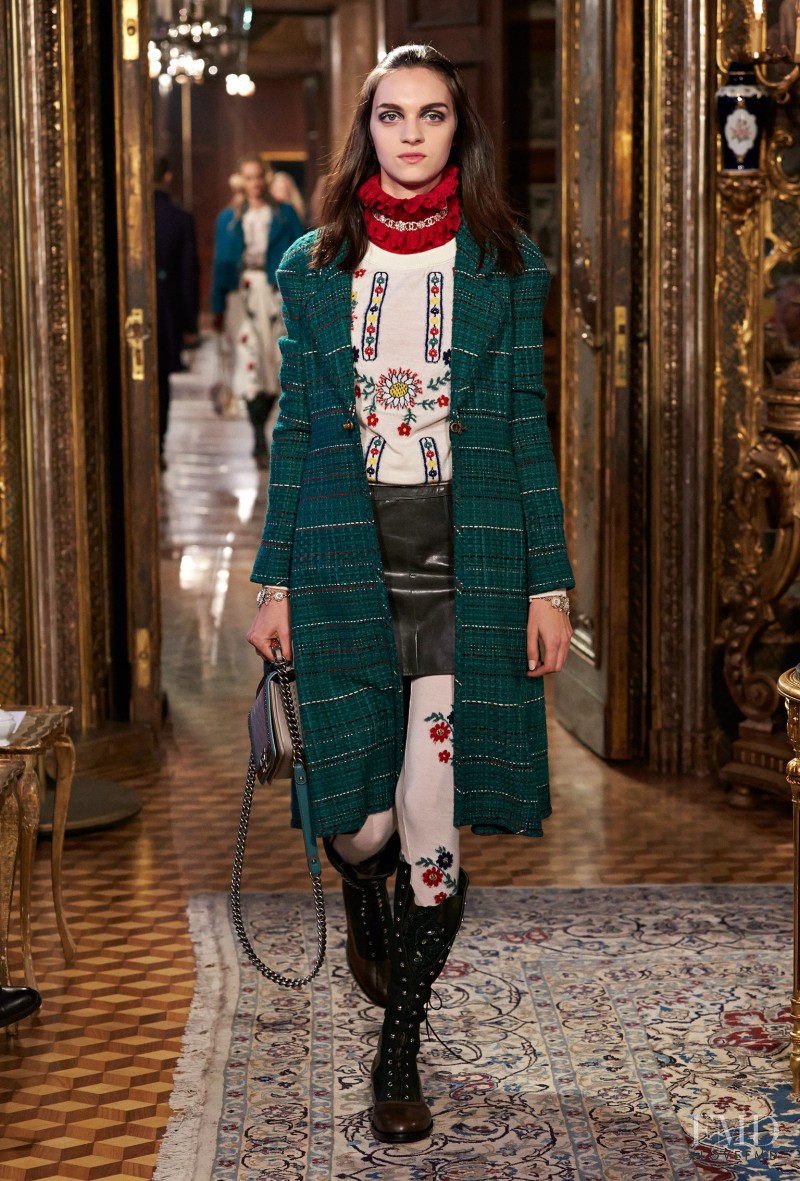 Magda Laguinge featured in  the Chanel fashion show for Pre-Fall 2015