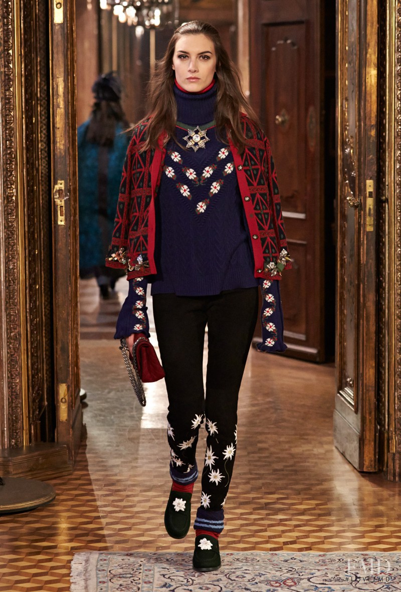 Ronja Furrer featured in  the Chanel fashion show for Pre-Fall 2015