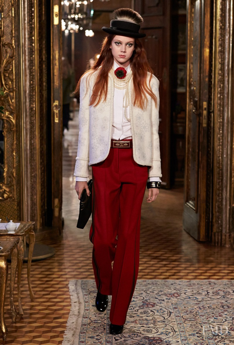 Natalie Westling featured in  the Chanel fashion show for Pre-Fall 2015