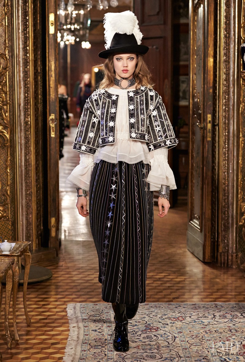 Lindsey Wixson featured in  the Chanel fashion show for Pre-Fall 2015