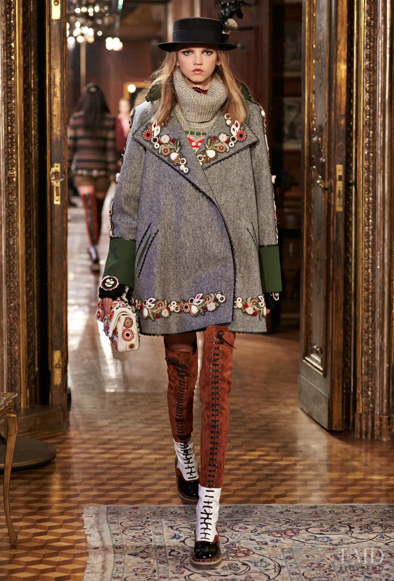 Molly Bair featured in  the Chanel fashion show for Pre-Fall 2015