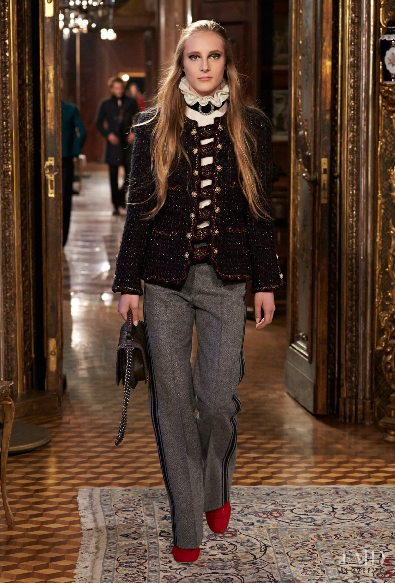 Olympia Campbell featured in  the Chanel fashion show for Pre-Fall 2015